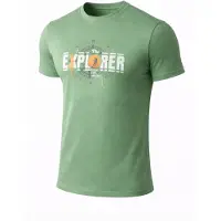 PANTONECLO Camiseta 'Men’s Crew Neck Short Sleeve T-Shirt' verde