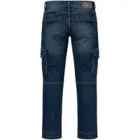 Timezone Pantalón vaquero cargo 'Herren-Cargojeans Regular BenTZ 3858 - lässig modern' azul denim