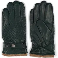 Howard London Guantes con dedos 'Axel' verde