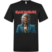 Iron Maiden Camiseta 'Portrait Eddie Smoke T-Shirt' negro