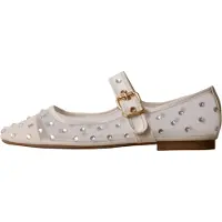Super Mode Bailarina 'M&M Mira Max Ballerinas mit Riemchen' beige