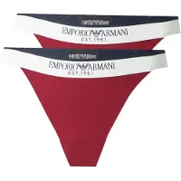 Emporio Armani Tanga rojo fuego / negro / offwhite