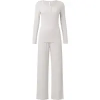 Hunkemoller Pijama greige / blanco