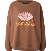 Miss Goodlife Sudadera 'Namasté' marrón / naranja / rosa