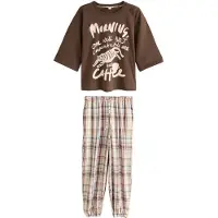 Next Pijama ecru / azul / marrón / rosa