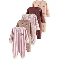 Next Pijama brocado / lila / malva / rojizo