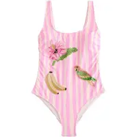 Next Traje de baño rosa / offwhite