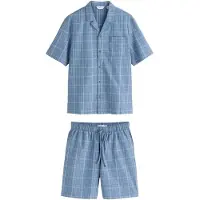 Next Pijama corto azul paloma / blanco