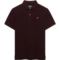 Superdry para hombre. M1110451A Polo Vintage Destroy burdeos (XXL), Casual, Algodón, Manga corta, outlet 2026.