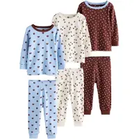Next Pijama crema / azul claro / chocolate
