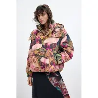 Desigual , Abrigo Acolchado Capucha M. C. Lacroix, Mujer, Poliamida, Rojo, M