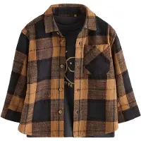 Next Camiseta marrón / marrón oscuro / gris