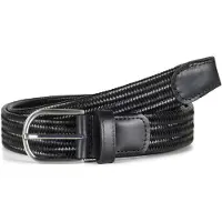 Howard London Cinturón 'Leather Braided Stretch Belt Asher' negro