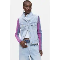Desigual , Chaqueta desmontable, Mujer, Azul, L