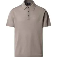 Hackett London para hombre. HM7000207 Polo mezcla lana merino y seda fit clásico beige (M), Casual, Manga corta, outlet 2026.