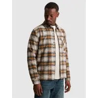 Cast iron Camisa 'Overshirt with check pattern and button closure' marrón