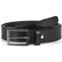 Howard London Cinturón 'Leather Belt Matthew Black' negro
