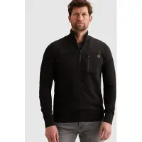 PME Legend Jersey 'Pullover with half zipper' negro