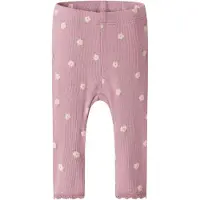 Name it Leggings 'NBFLAUREL' verde claro / ciruela / rosé