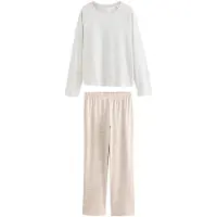 Next Pijama camelo / gris moteado