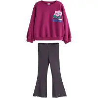Next Conjunto azul / gris oscuro / rosa claro / burdeos