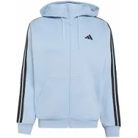 Adidas - Essentials 3-Stripes Fleece Full-Zip Hoodie - Sudadera size S, azul