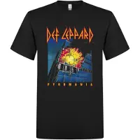Def Leppard Camiseta 'Pyromania T-Shirt' negro