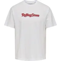 Only & Sons Camiseta 'ONSROLLING STONE' gris / rojo sangre / negro / blanco