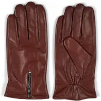 Howard London Guantes con dedos 'Barney' marrón