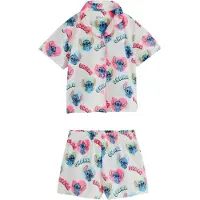 Next Pijama ecru / azul claro / verde claro / rosa
