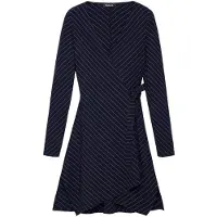 Desigual , Vestido Escote V Manga Larga, Mujer, Negro, XL