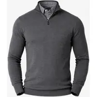 PANTONECLO Jersey 'Men’s Mock Sweater' gris oscuro