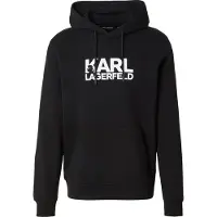 Karl Lagerfeld Sudadera negro / blanco