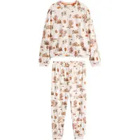 Next Pijama marrón / marrón claro / naranja / blanco natural