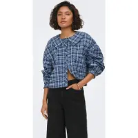ONLY Blusa azul noche / azul claro