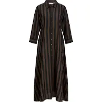 JJ REBEL Vestido camisero 'JREBWISA' chocolate / negro