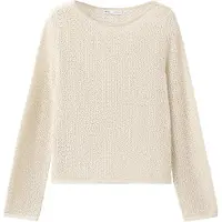 Mango Jersey 'MARIA' crema / oro