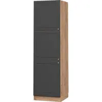 Vicco Armario alto Fame-Line Antracita-Oro Landhaus/Roble dorado 60 cm, Model 38605