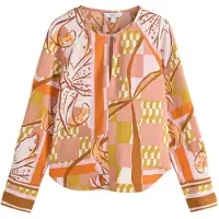 Next Blusa curry / naranja / altrosa / blanco