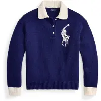Ralph Lauren Jersey navy / blanco