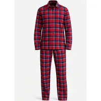 PANTONECLO Pijama largo 'Men’s Nightwear Set' rojo moteado