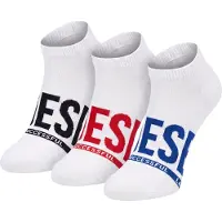 Diesel Calcetines invisibles 'SKM-GOST-THREEPACK' blanco