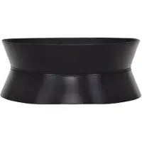 Haute Cuir Cinturón 'Sablier Corset Belt' negro