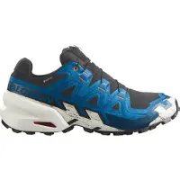 Salomon - Zapatillas de trail - Speedcross 6 GTX Black/Mykonos Blue - Talla 42 2/3 - Azul