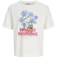 JJXX Camiseta 'JXSANDRA' azul claro / oliva / magenta / blanco