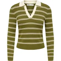 ONLY Jersey 'ONLKaya' oliva / blanco