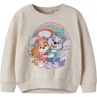 Name it Sudadera 'Paw Patrol' beige / azul claro / cognac / lavanda