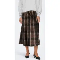 ONLY Falda 'ONLJane' chocolate / negro / blanco