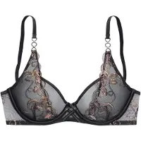 LASCANA Sujetador oro / lila / negro