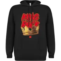 Run DMC Sudadera 'King of Rock n´Roll Hoodie' negro